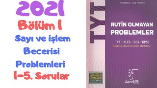 2021Karekök Rutin Olmayan Problemler Sayı ve işlem Becerisi Problemleri 15Sorular [upl. by Direj335]