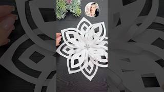 WoW ❄️ Easy Paper Christmas Decorations 2024 Snowflake [upl. by Eelyrehc]