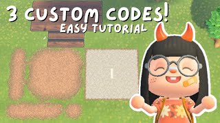 3 Easy Custom Codes Tutorial  ACNH HARD MODE [upl. by Leeke98]