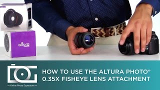 Super Fisheye Wide Angle Lens w Macro Close Up 035x Converter  By Altura Photo® [upl. by Hebrew]