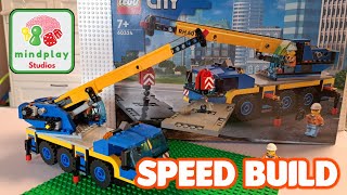 Lego City Mobile Crane 🚧 60324  Unboxing amp Speed Build [upl. by Etnod]