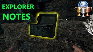 All 10 EXPLORER NOTES TROPHIES  ARK Survival Evolved [upl. by Changaris]