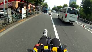 Recumbent bike is faster than 50cc bike [upl. by Mert]