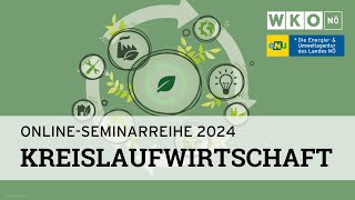 OnlineSeminarreihe Kreislauf­wirtschaft  Textilwirtschaft [upl. by Ignacia]