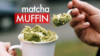 Babeczka z herbatą z mikrofali Przepis na Matcha Muffin Czajnikowypl [upl. by Akirrehs114]