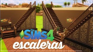 LOS SIMS 4  ESCALERAS Y CIMIENTOS  TUTORIAL  STAIRS AND FUNDATIONS [upl. by Shieh]