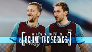 WEST HAM EDGE OUT LEEDS  BEHIND THE SCENES [upl. by Leynwad773]