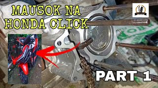 Paano Mag Ayos Ng Mausok Na Motor  Honda Click125i  Part 1 [upl. by Elena]