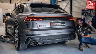 Audi RSQ8 Akrapovic Evolution Line  Exhaust Series [upl. by Nodnarbal]