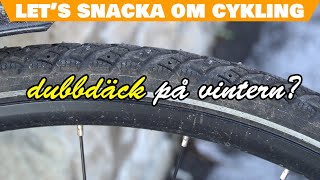 Cykla med dubbdäck eller inte på vintern [upl. by Eisdnyl]