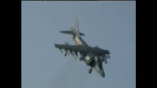 Harrier Performing at Biggin Hill Airshow [upl. by Tillinger43]