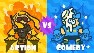 Splatoon 2 Action vs Comedy 5  Silent Movie [upl. by Kcerred]