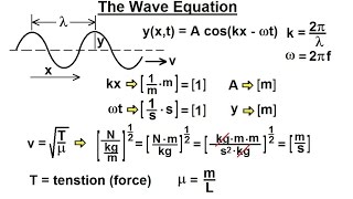 Physics CH 05 Standard Units 9 of 41 The Wave Equation [upl. by Knah]