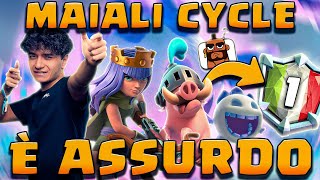 Arrivo 1° in ITALIA con MAIALI REGINA IL DECK CYCLE PIÙ FORTE di Clash Royale [upl. by Aioj]