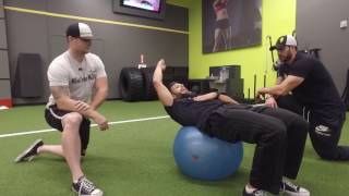 Killer Ab Exercise The Physio Ball Crunch [upl. by Sylvia326]