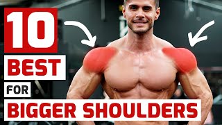 Top Trainers Agree These are the 10 Best Exercises for Massive Shoulders [upl. by Pail]