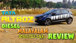 Tata Altroz Diesel Review  Full option Altroz Malayalam Review  15 L Terbo charged Diesel Engine [upl. by Ahsienad]