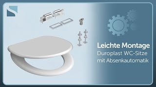 SCHÜTTE Montagevideo Duroplast WCSitze mit Absenkautomatik 821XX [upl. by Harold]