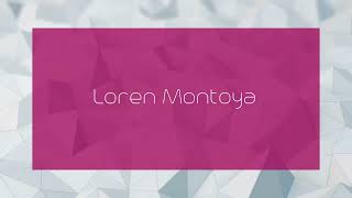 Loren Montoya  appearance [upl. by Nodnelg]