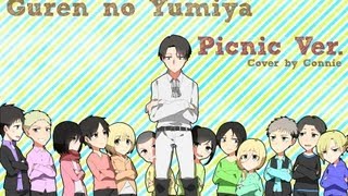 Shingeki no Kyojin OP 1  進撃の巨人  Guren no Yumiya Picnic Ver [upl. by Connelly]