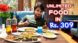 Rs309 For Unlimied Buffet  Rigveda Restaurant Jodhpur  Jodhpur Food [upl. by Troc]