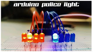 How To Make a Police Light Project Using Arduino [upl. by Curtice]