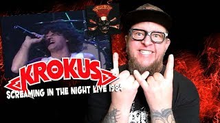 Reaction to KROKUS quotScreaming in the Nightquot Live 1984 [upl. by Nyrb]