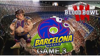 Halflings Vs Imperial Nobility  Blood bowl 3  Barcelona Bagels Game 3 [upl. by Charleen]