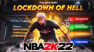 NEW BEST PERIMETER LOCKDOWN BUILD IN NBA2K22  BEST BADGES The best shooting lock build NBA 2K22 [upl. by Ariaet]