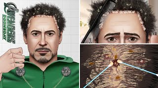 ASMR Big Flakes Dandruff Scratching Animation  Head lice [upl. by Edals]