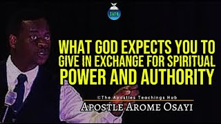 HOW TO HAVE SPIRITUAL POWER AND AUTHORITY  APOSTLE AROME OSAYI  RCN  TATH [upl. by Wachtel731]