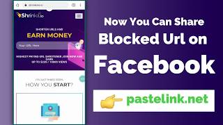 100 Working How To Share Blocked Links On FacebookInstagram  ShrinkMeio [upl. by Hike]