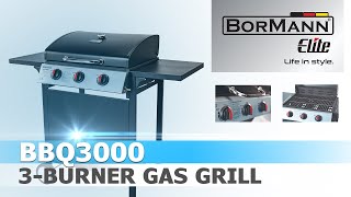 3BURNER GAS GRILL  BORMANN ELITE BBQ3000 [upl. by Ernest]