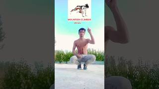 Easy MOUNTAIN CLIMBER Workout At home 🏡🤔 youtubeshorts shorts motivation [upl. by Freeland]