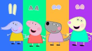 Wrong Ears Funny Peppa Pig Family Learn Colors Finger Family Song Nursery Rhymes for Kids [upl. by Yorker]