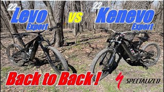 2022 Specialized Levo Expert vs 2022 Specialized Kenevo Expert Back to Back Ride [upl. by Ailen]