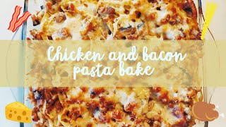 CHICKEN AND BACON PASTA BAKE MADE BY GWENS COOKING CLUB [upl. by Ahtabat]