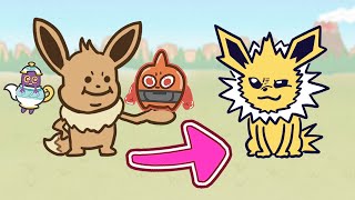 【Full】Eevee evolving into Jolteon（Full screen recommended） [upl. by Arata76]