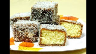 Lamingtons Recipe  Lamington Cake Recipe  Australian Chocolate Cake Recipe [upl. by Polivy]