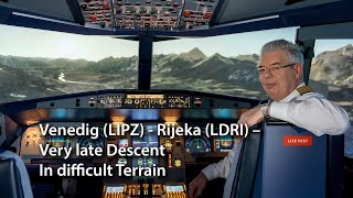 Venedig LIPZ Rijeka LDRI – Late Descent an einem anspruchsvollen Airport [upl. by Gianina]