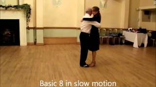 Argentine Tango lesson 1  Basic 8 steps [upl. by Dene]