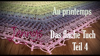 quotAu printempsquot als flaches Dreieckstuch Teil 4 [upl. by Nannette]