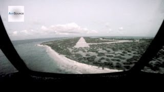 C130 Low Pass And Landing at an Abandoned Island Airport [upl. by Ydnys]