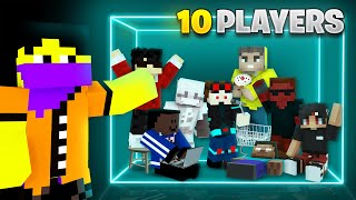 I Trapped 10 players in a BOX MINECRAFT [upl. by Dahcir]