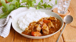 【圧力鍋でポークカレー】お肉ほろほろ食感！圧力鍋で時短レシピ♪｜macaroni（マカロニ） [upl. by Domenech]