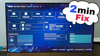 Fix  Asus Bios Utility Ez Mode Stuck Problem [upl. by Lucier]