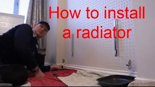 HOW TO INSTALL A RADIATOR AND A TOWEL RAIL on a central heating system [upl. by Erleena]