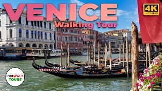 Venice Italy 4KUHD Walking Tour  With Captions  Prowalk Tours [upl. by Hallsy669]