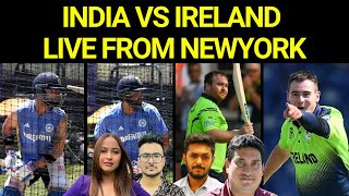 Live from New York BAD NEWS India vs Ireland पर RAIN THREAT  Weather report Playing XI [upl. by Lizette659]