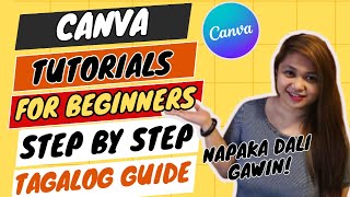 CANVA TUTORIALS FOR BEGGINERS  TAGALOG TUTORIAL STEP BY STEPS Sarah Jane Semic [upl. by Brinn]